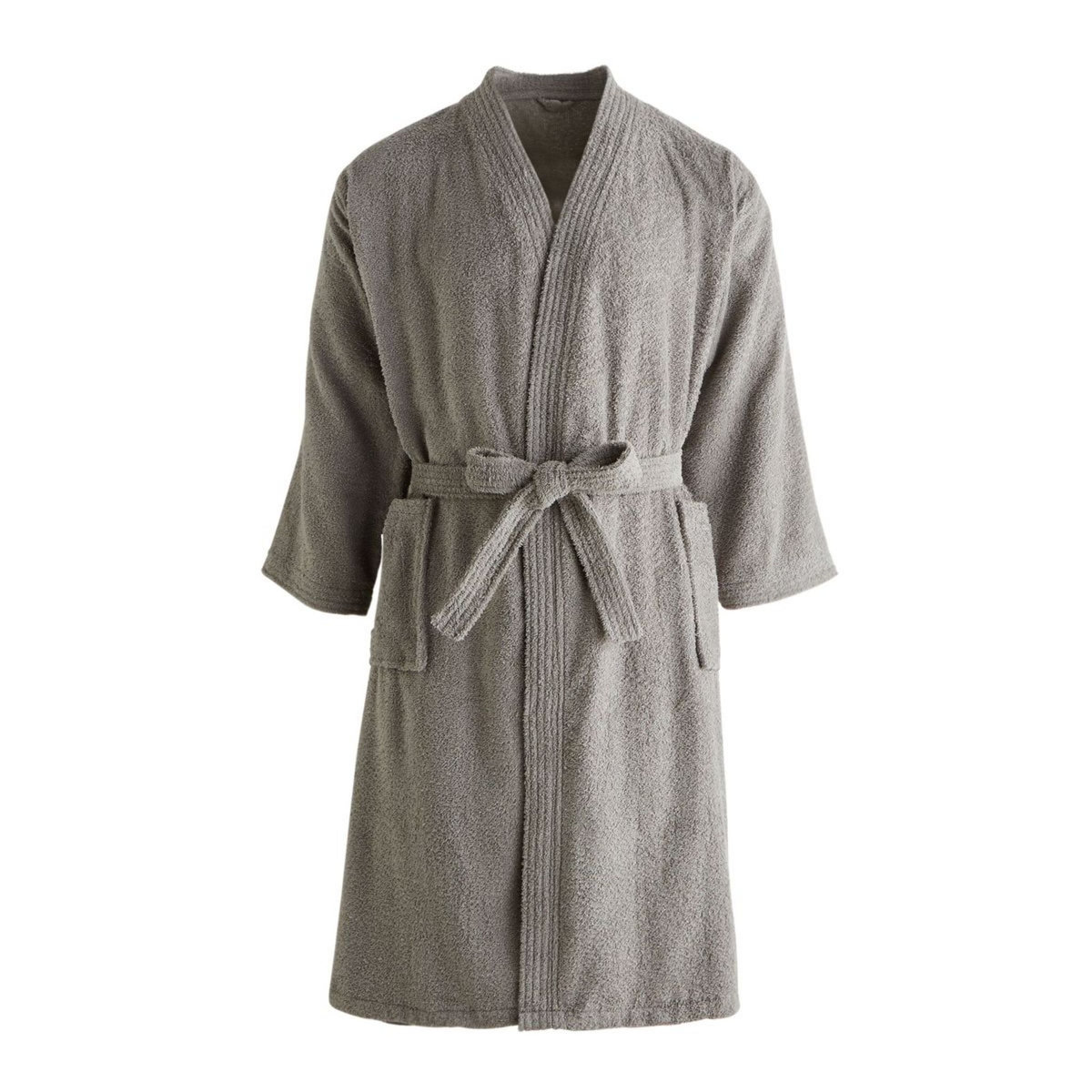 ACTUEL Peignoir kimono uni en coton 300gsm