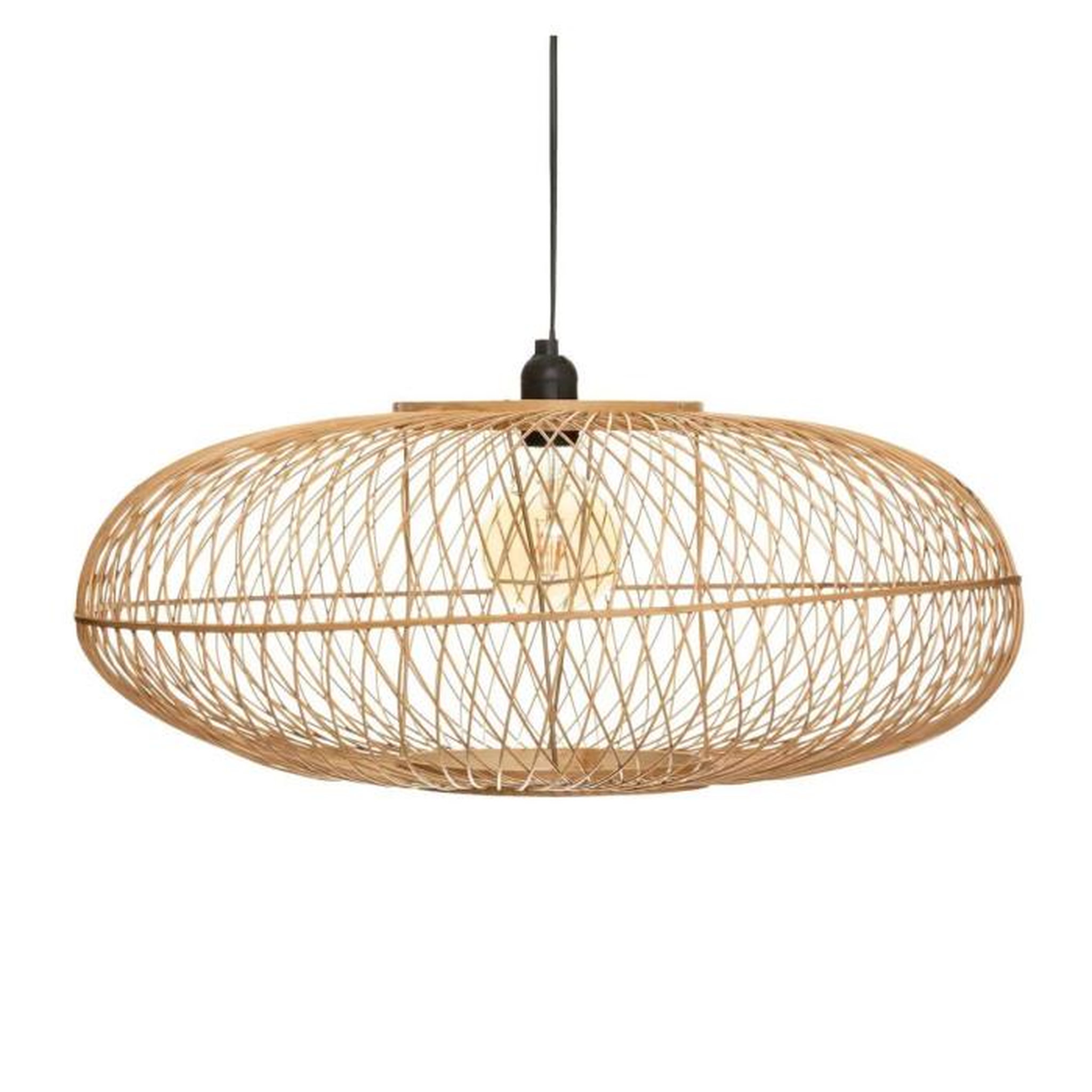 ATMOSPHERA Lampe Suspension en Bambou  Loren  60cm Beige