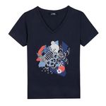 TBS T shirt  Femme TBS LUGDITEE. Coloris disponibles : Bleu