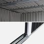 Voir la diapositive 4 : SWEEEK Abri de jardin en métal couleur anthracite 4.85m² avec puits de lumière - AUDOMAROIS-