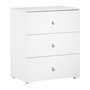 Voir la diapositive 4 : BABY PRICE Chambre bébé duo Basic boule: Lit 120x60, commode a langer - Babyprice - Blanc