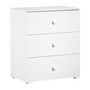 Voir la diapositive 4 : BABY PRICE Chambre bébé duo Basic boule: Lit 120x60, commode a langer - Babyprice - Blanc