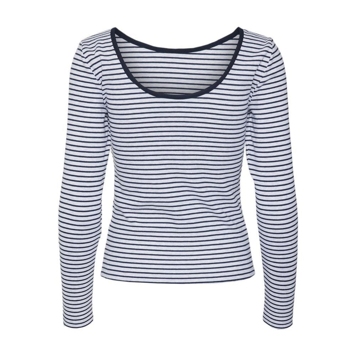 Vero Moda Top Gris/Marine à rayures Femme Vero Moda Chloe
