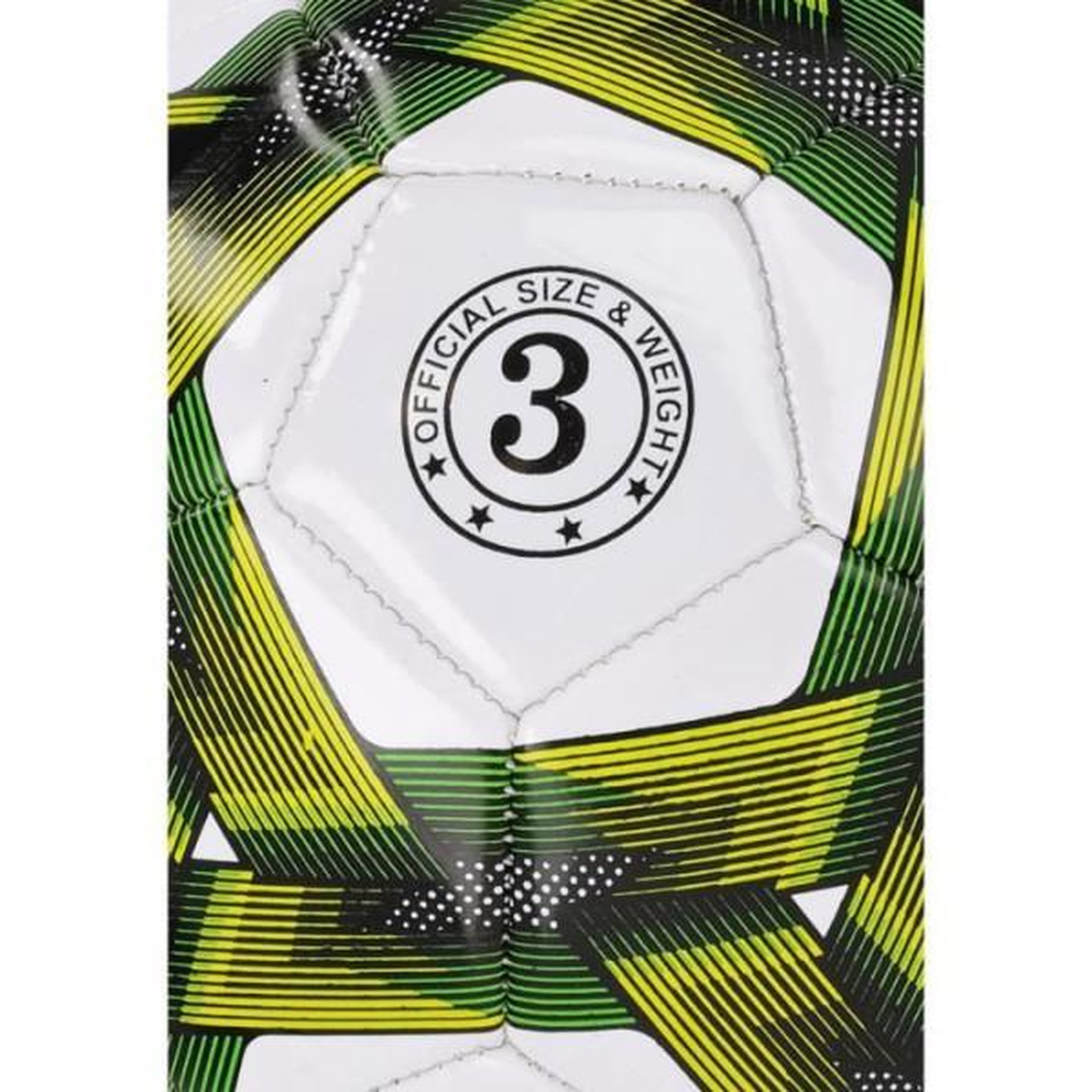 Voir la diapositive 3 : MARKET24 Ballon de football - REZO - PVC - Taille 4 - Jaune bicolore - Résistant