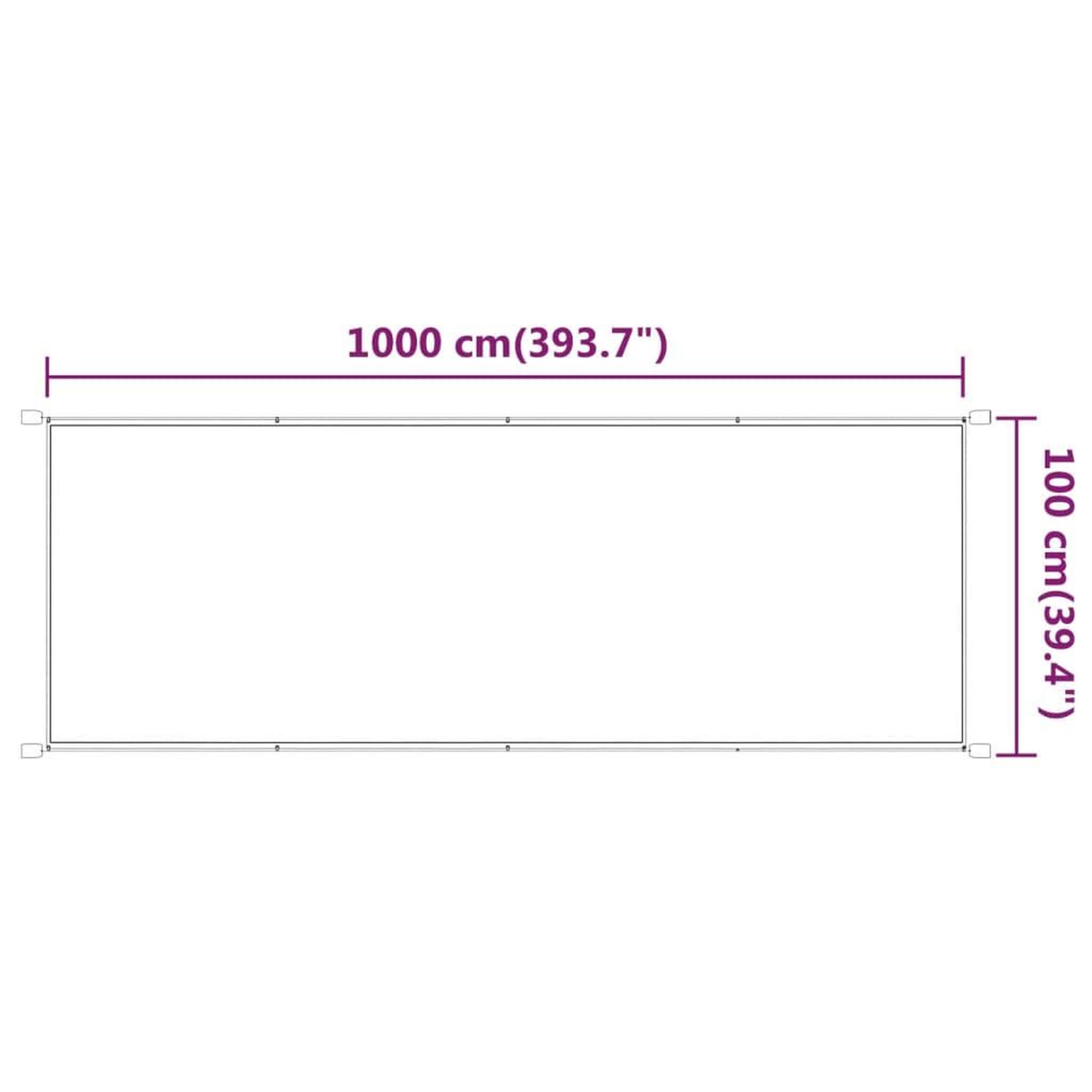 Voir la diapositive 6 : VIDAXL Auvent vertical Vert clair 100x1000 cm Tissu oxford