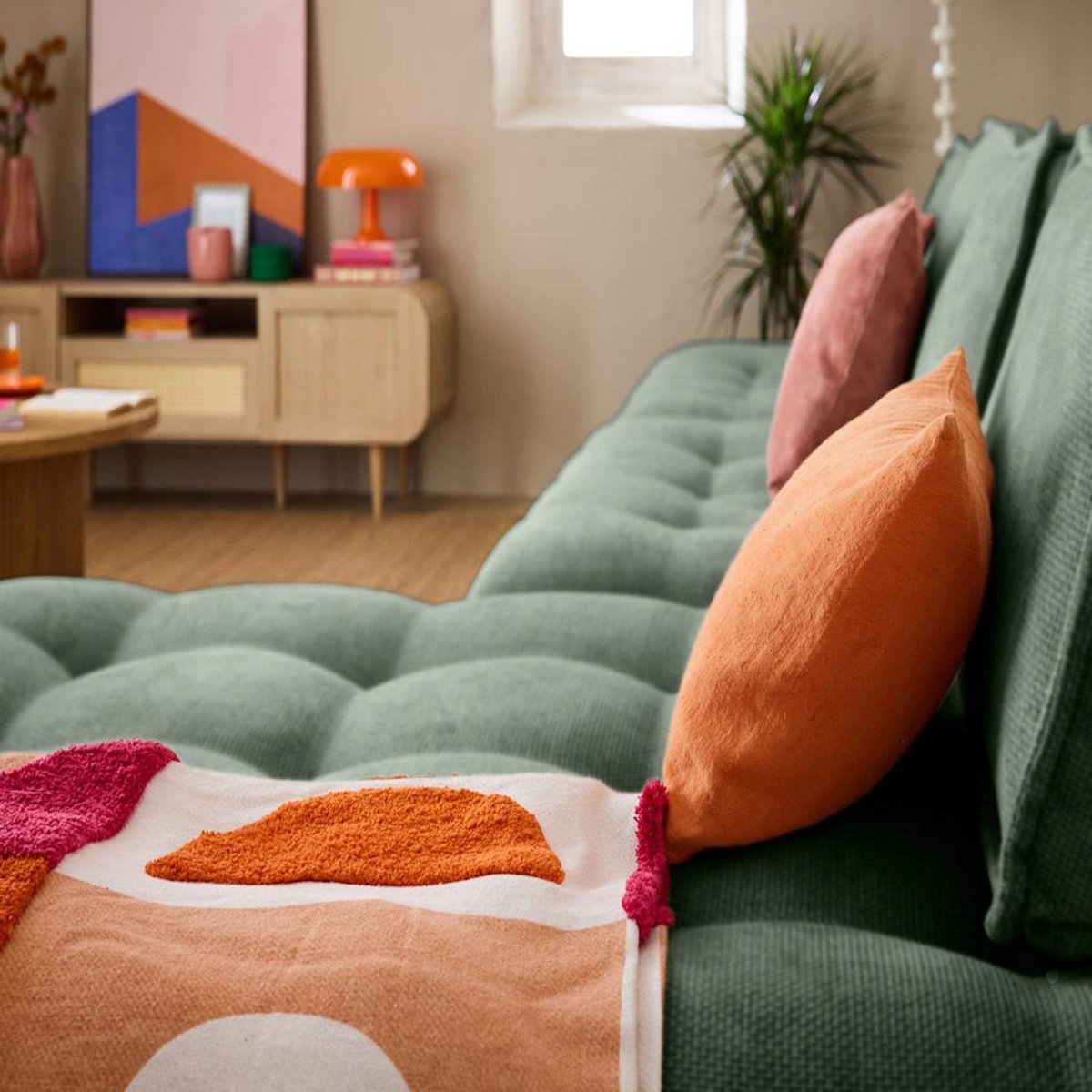 LISA DESIGN Marisol - canapé d'angle modulable 4 places - velours texturé