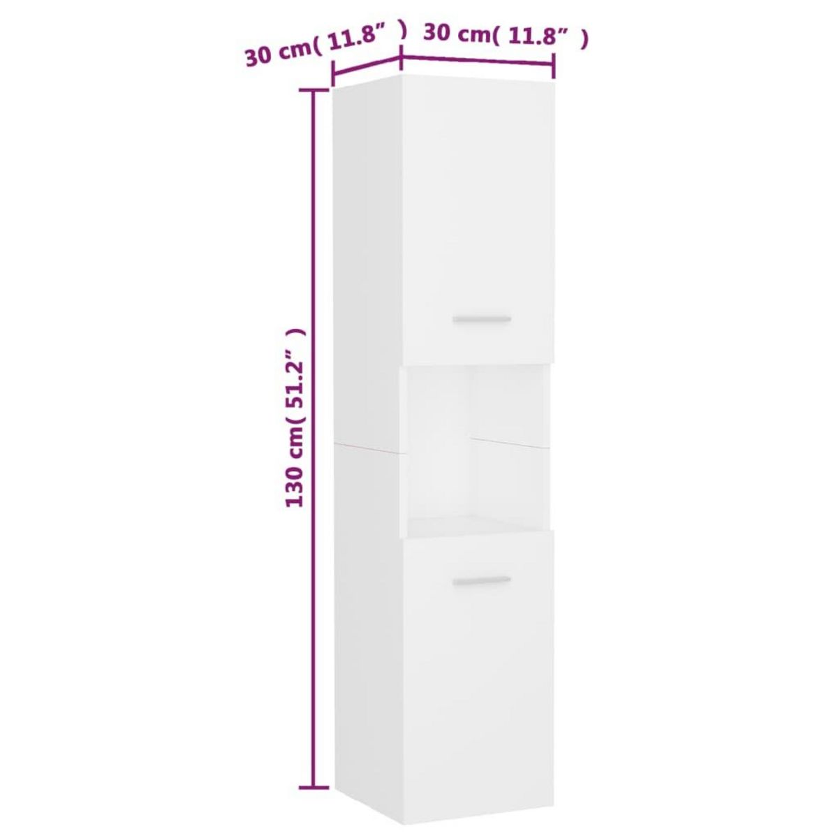 VIDAXL Ensemble de meubles de salle de bain Blanc Bois d'ingenierie