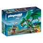 PLAYMOBIL 6003 - Chevalier avec grand dragon vert
