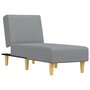 Voir la diapositive 2 : VIDAXL Chaise longue gris clair tissu