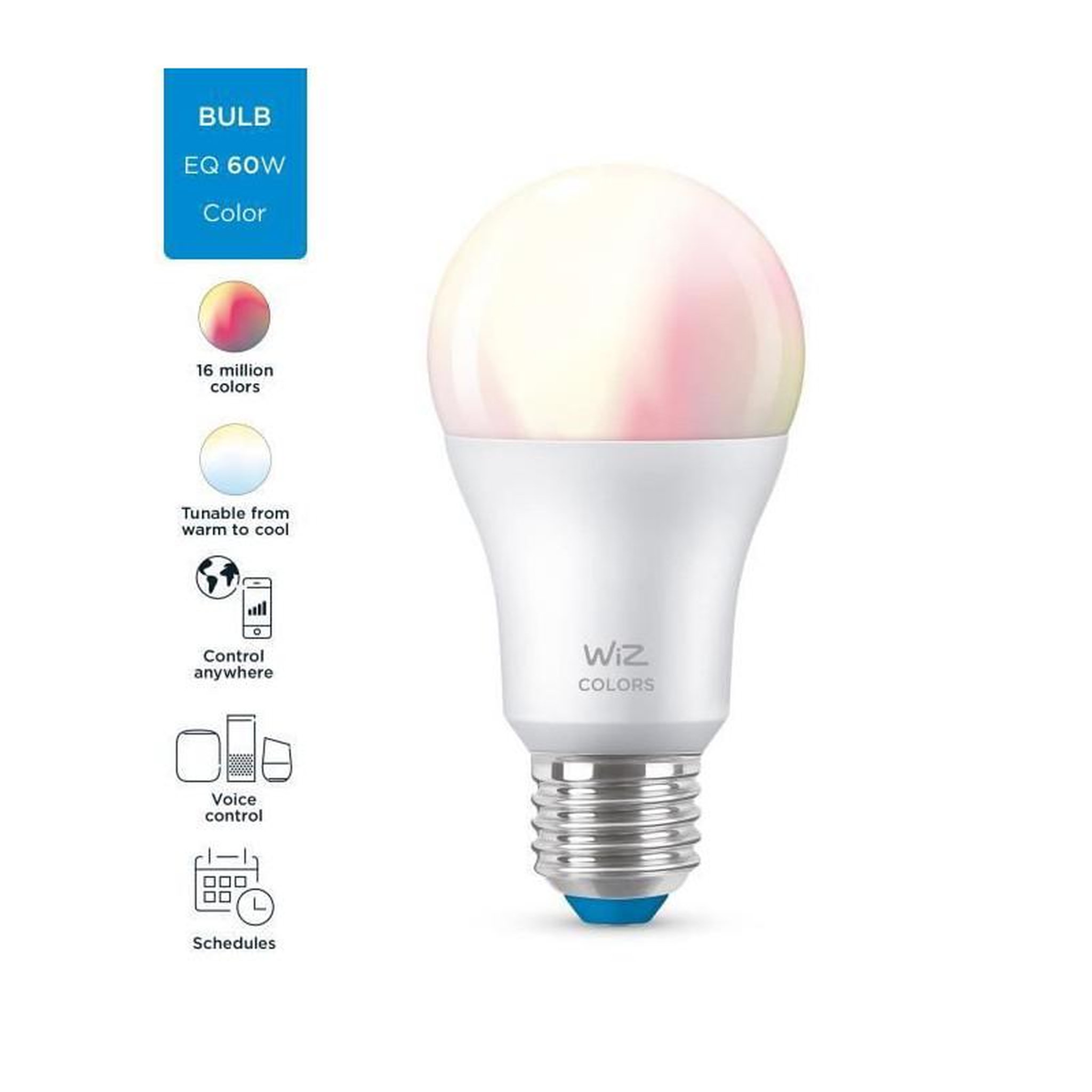 Voir la diapositive 2 : WIZ WiZ Ampoule connectee couleur E27 60W