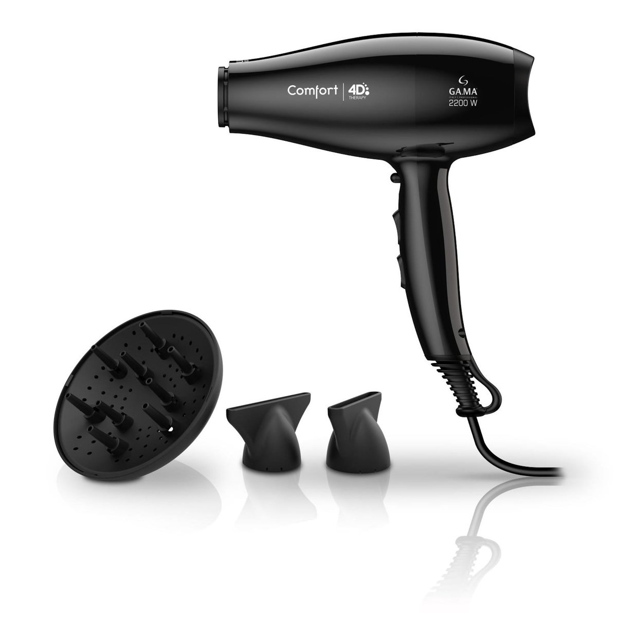 Gama GA.MA Comfort 4D sèche-cheveux 2200 W Noir