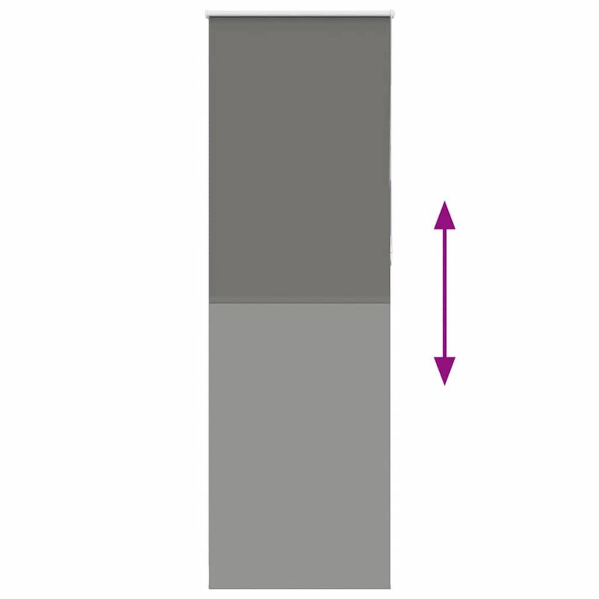 VIDAXL Store enrouleur occultant largeur du tissu 65,7 cm polyester