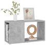 Voir la diapositive 4 : VIDAXL Meuble TV Gris beton 60x24x32 cm Bois d'ingenierie