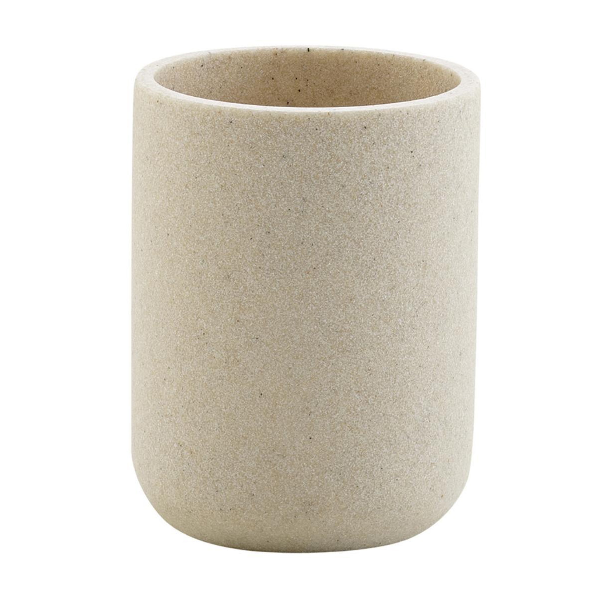 Douceur d'Intérieur Gobelet brosse à dents  granite  10cm sable