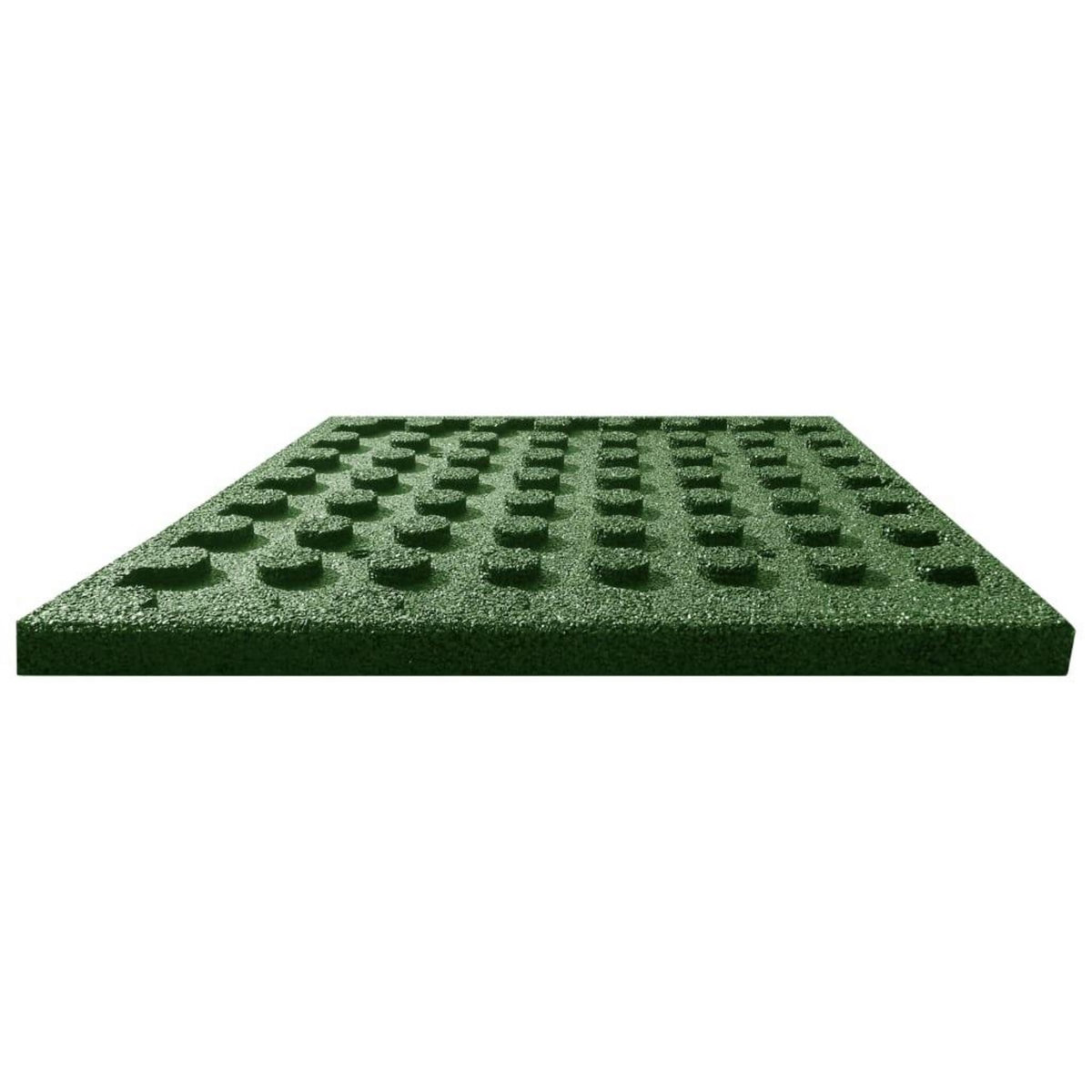VIDAXL Carreaux de protection antichoc 12pcs Caoutchouc 50x50x3cm Vert