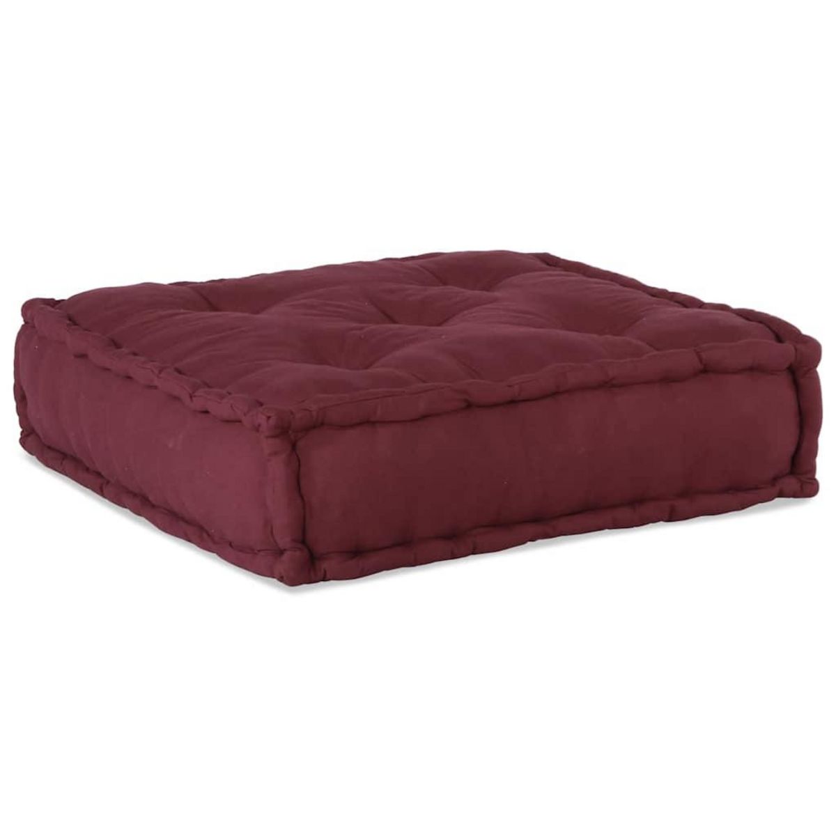 VIDAXL Pouf modulaire marron 70x70x36 tissu