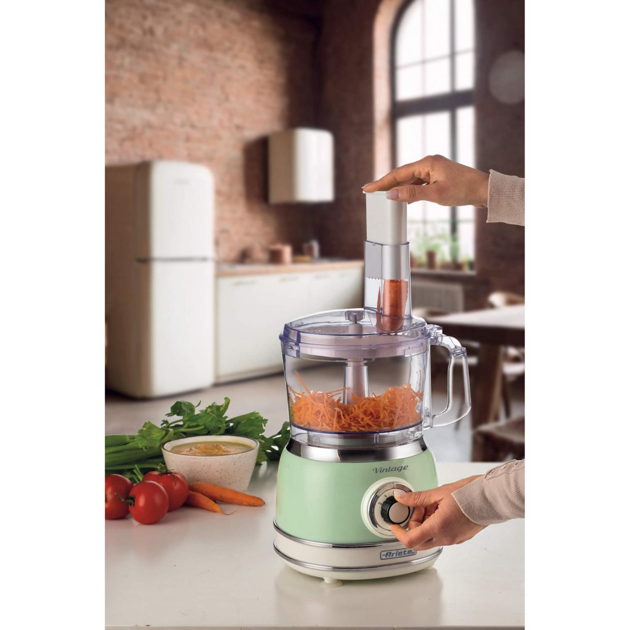Voir la diapositive 3 : ARIETE Ariete vintage line 1781/04 robot de cuisine 1000 w 1,2 l vert