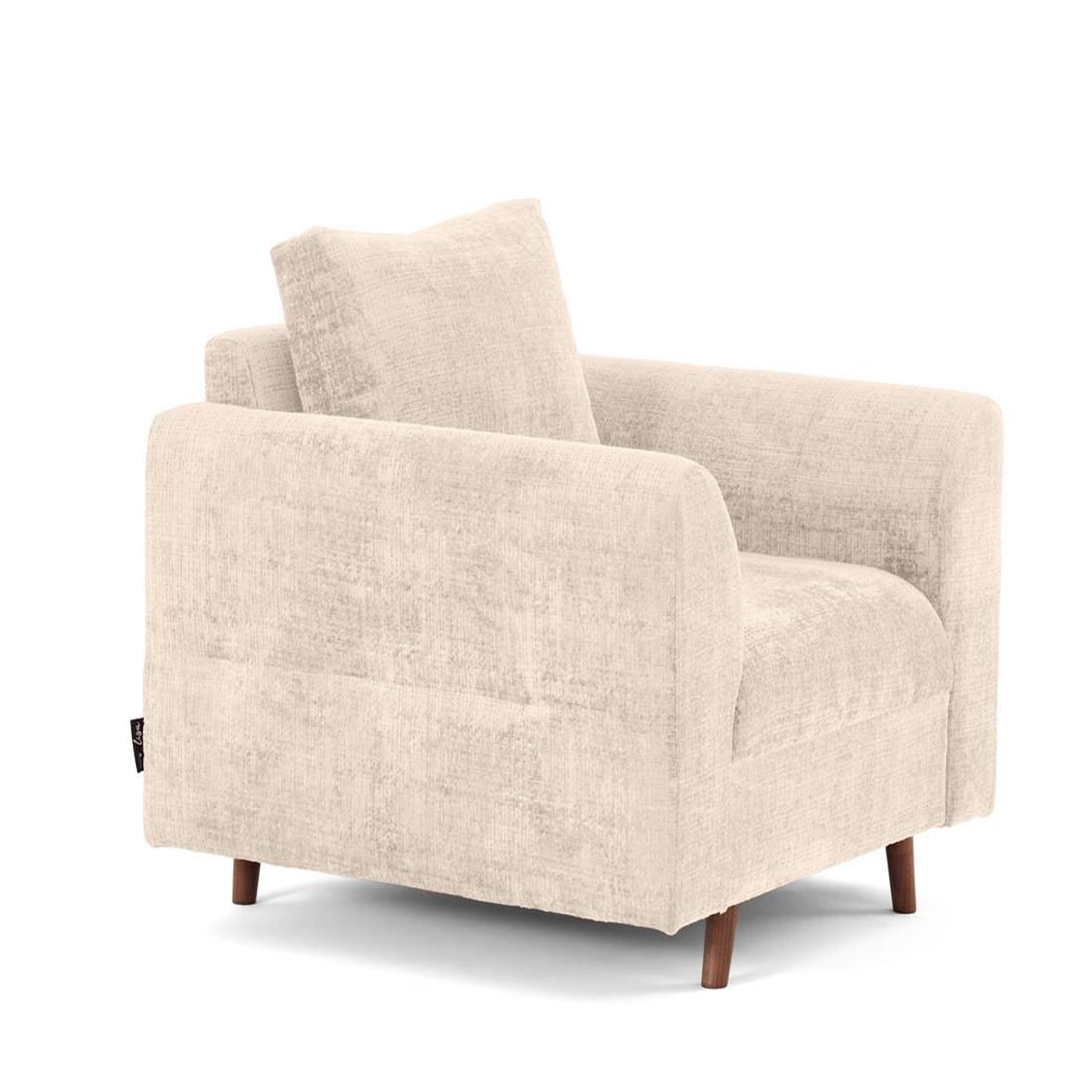 Voir la diapositive 3 : LISA DESIGN Rune - fauteuil en velours texturé