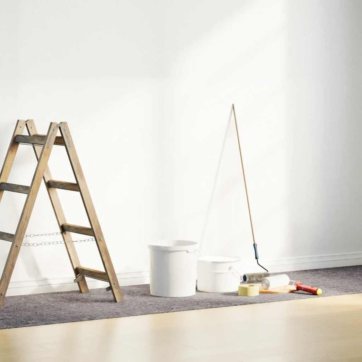 VIDAXL Polaires de peintre antiderapantes 2 pcs 5055 cm 220 g/m² gris