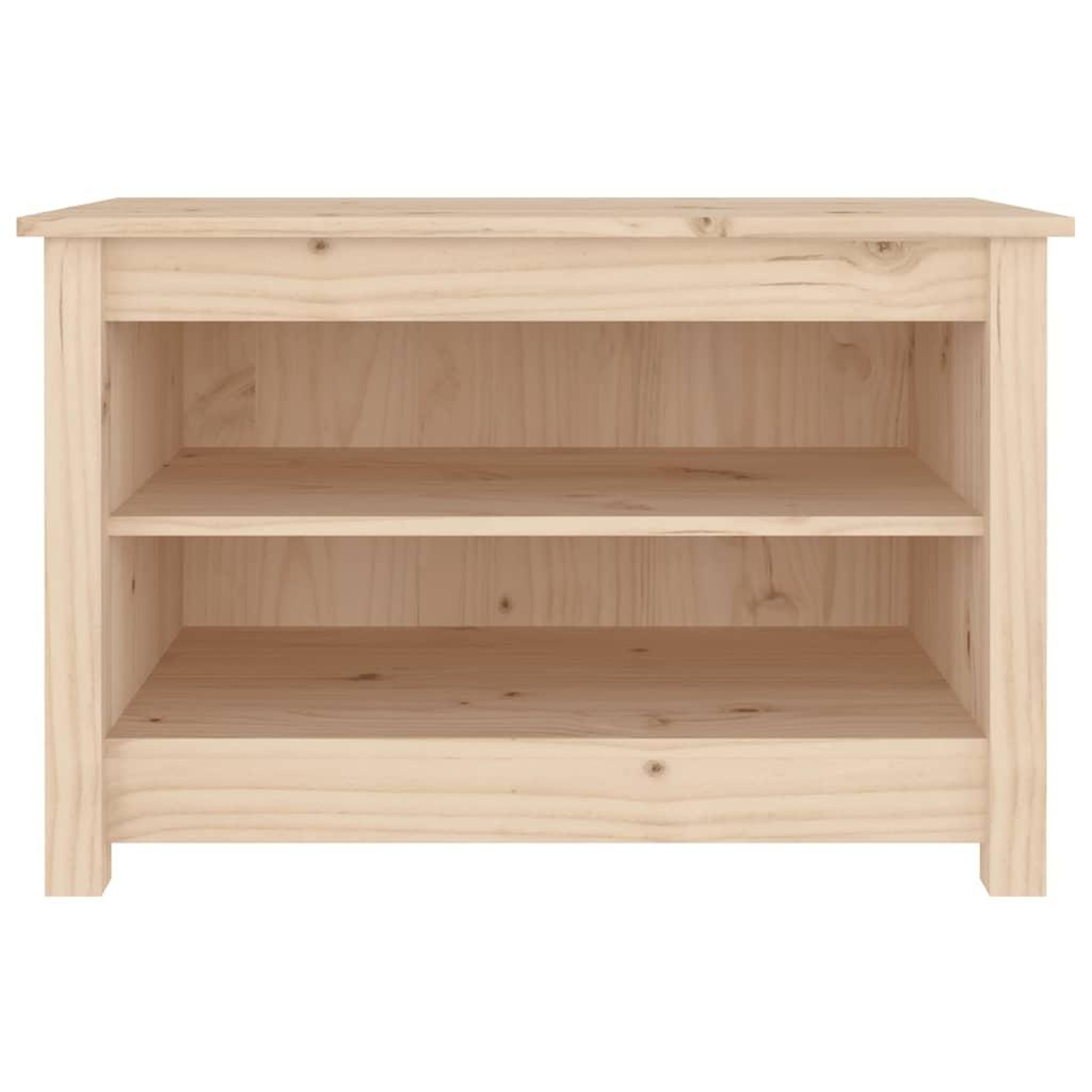 Voir la diapositive 3 : VIDAXL Banc a chaussures 70x38x45,5 cm Bois de pin massif
