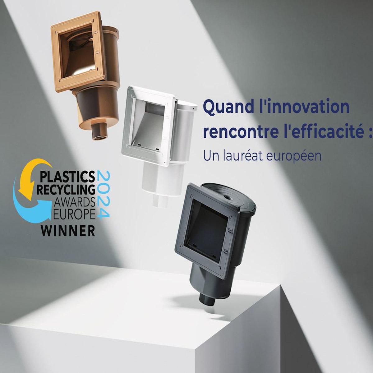 GRE Skimmer pour piscine acier Blanc - Gré