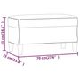 Voir la diapositive 6 : VIDAXL Banc Noir 70x35x41 cm Similicuir