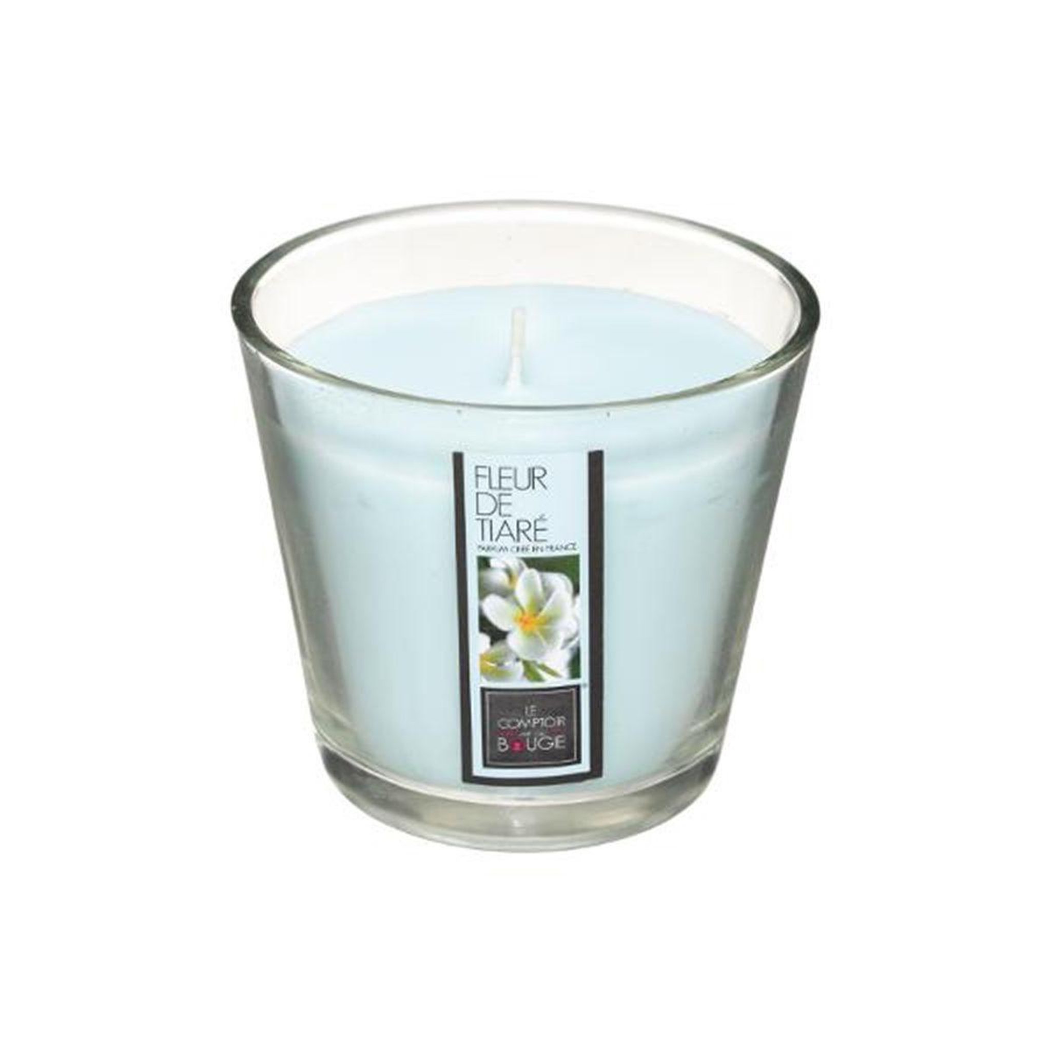 COMPTOIR DE LA BOUGIE Bougie parfumée en verre  nina  190g fleur de tiaré