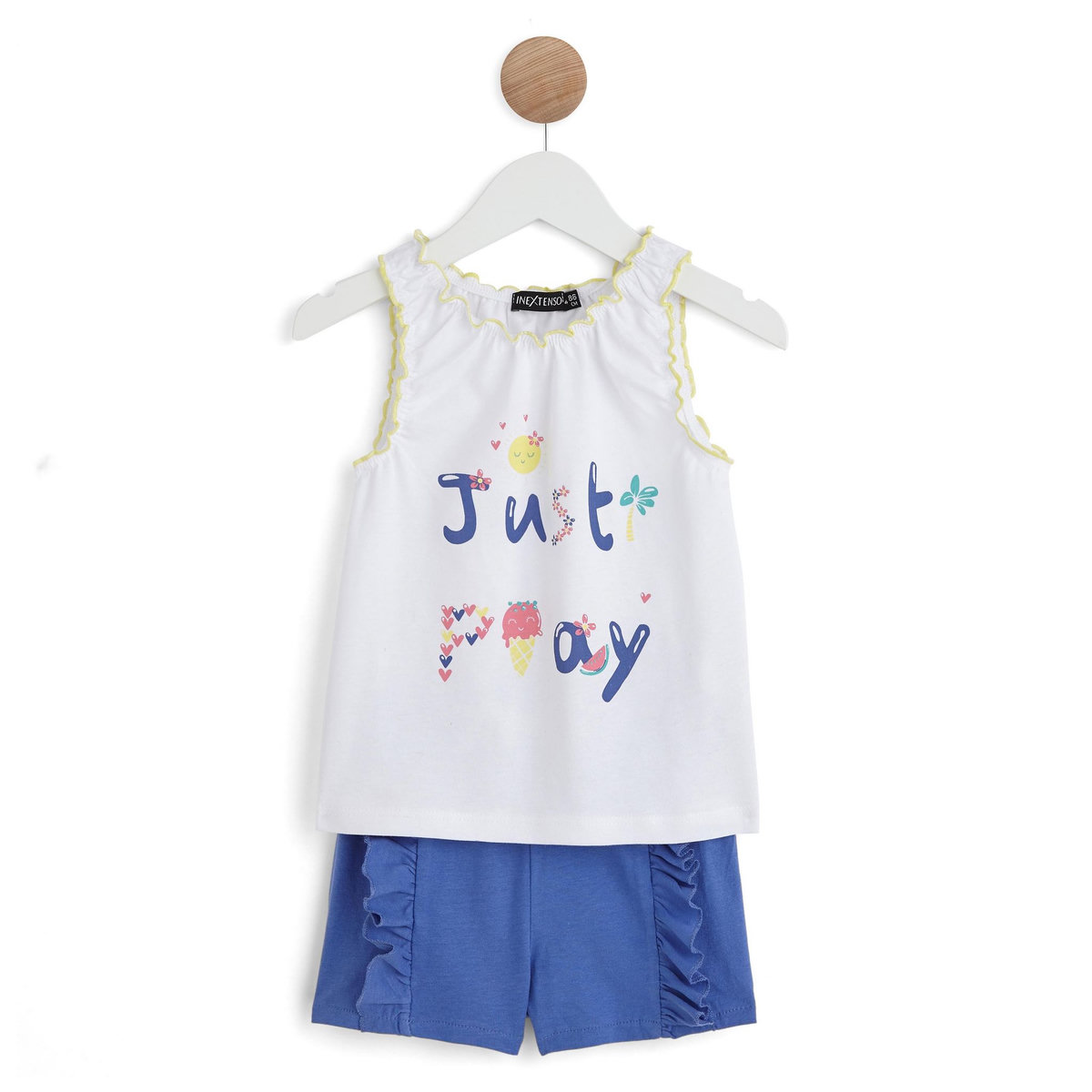 IN EXTENSO Ensemble plage débardeur + short bébé fille