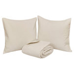 ATMOSPHERA Dessus de Lit & 2 Taies  Lilou  240x260cm Ivoire