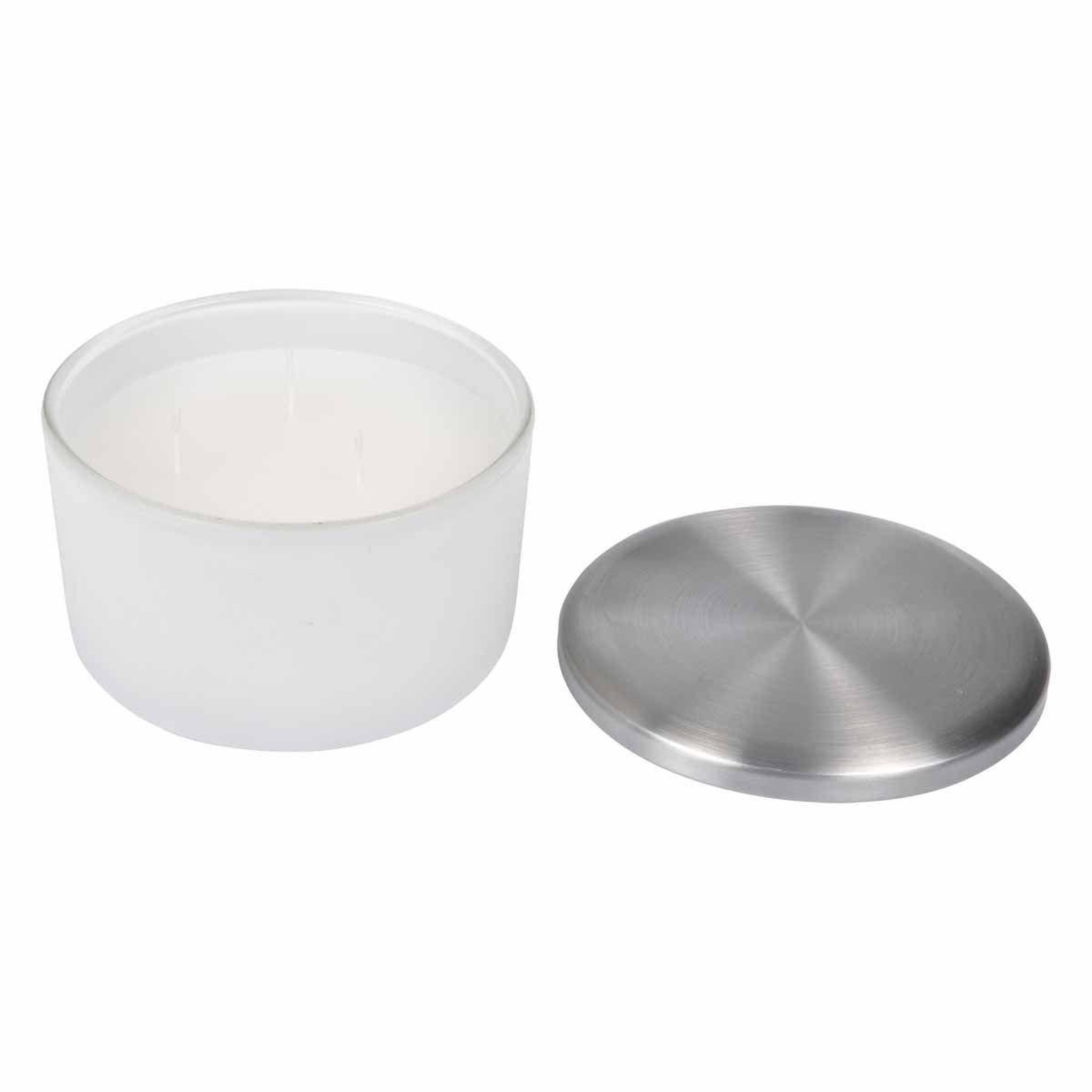 HOMEA Bougie parfumée verrine  tropical fresh  13cm linge frais