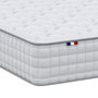 Voir la diapositive 4 : IDLITERIE Ensemble matelas ressorts ASTRE + sommier kit gris à lattes flexibles 140x190