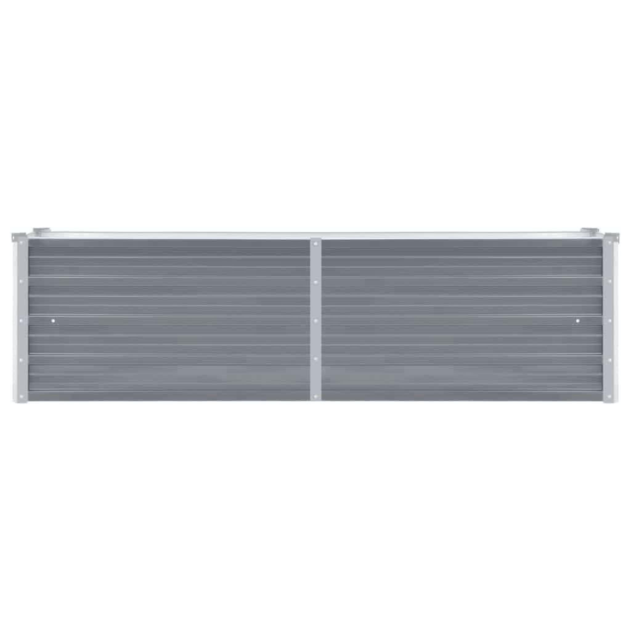 Voir la diapositive 3 : VIDAXL Lit sureleve de jardin Acier galvanise 160x40x45 cm Gris
