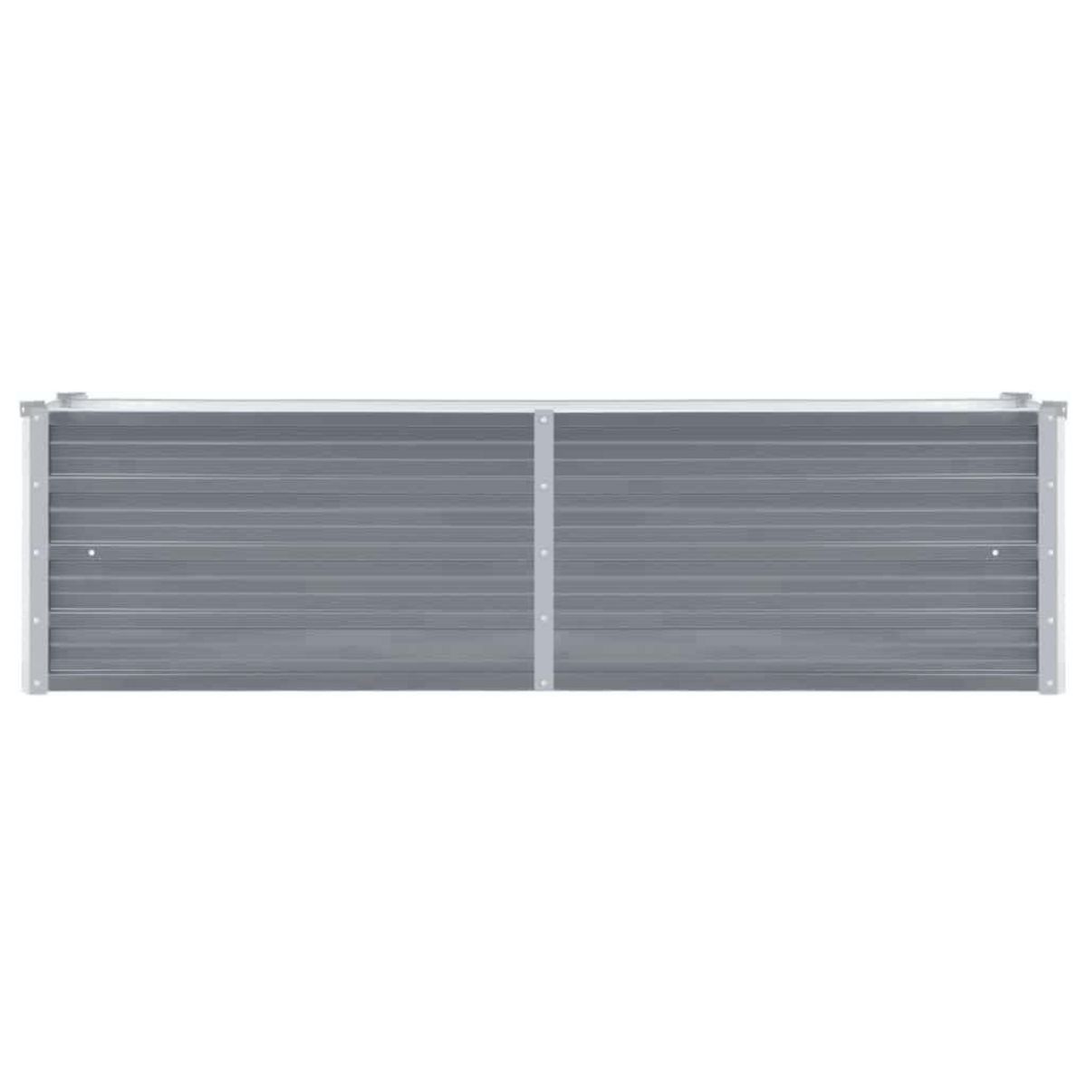 VIDAXL Lit sureleve de jardin Acier galvanise 160x40x45 cm Gris