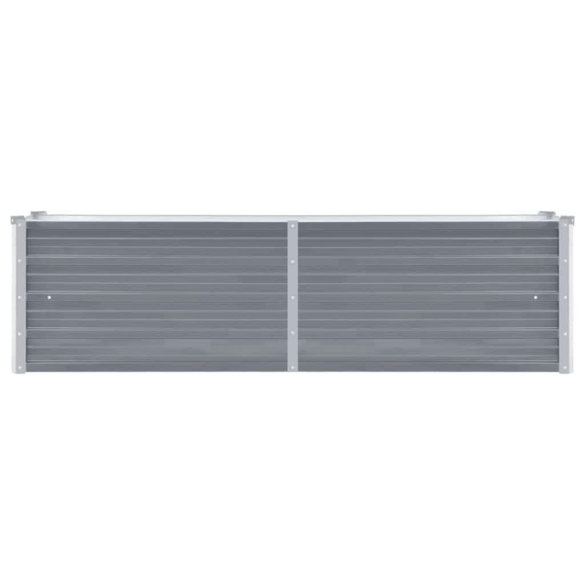 VIDAXL Lit sureleve de jardin Acier galvanise 160x40x45 cm Gris