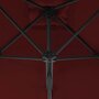 Voir la diapositive 4 : VIDAXL Parasol de jardin et mat en acier rouge bordeaux 250x250x230 cm