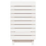 Voir la diapositive 5 : VIDAXL Panier a linge blanc 44x44x76 cm bois massif de pin