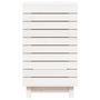 Voir la diapositive 5 : VIDAXL Panier a linge blanc 44x44x76 cm bois massif de pin
