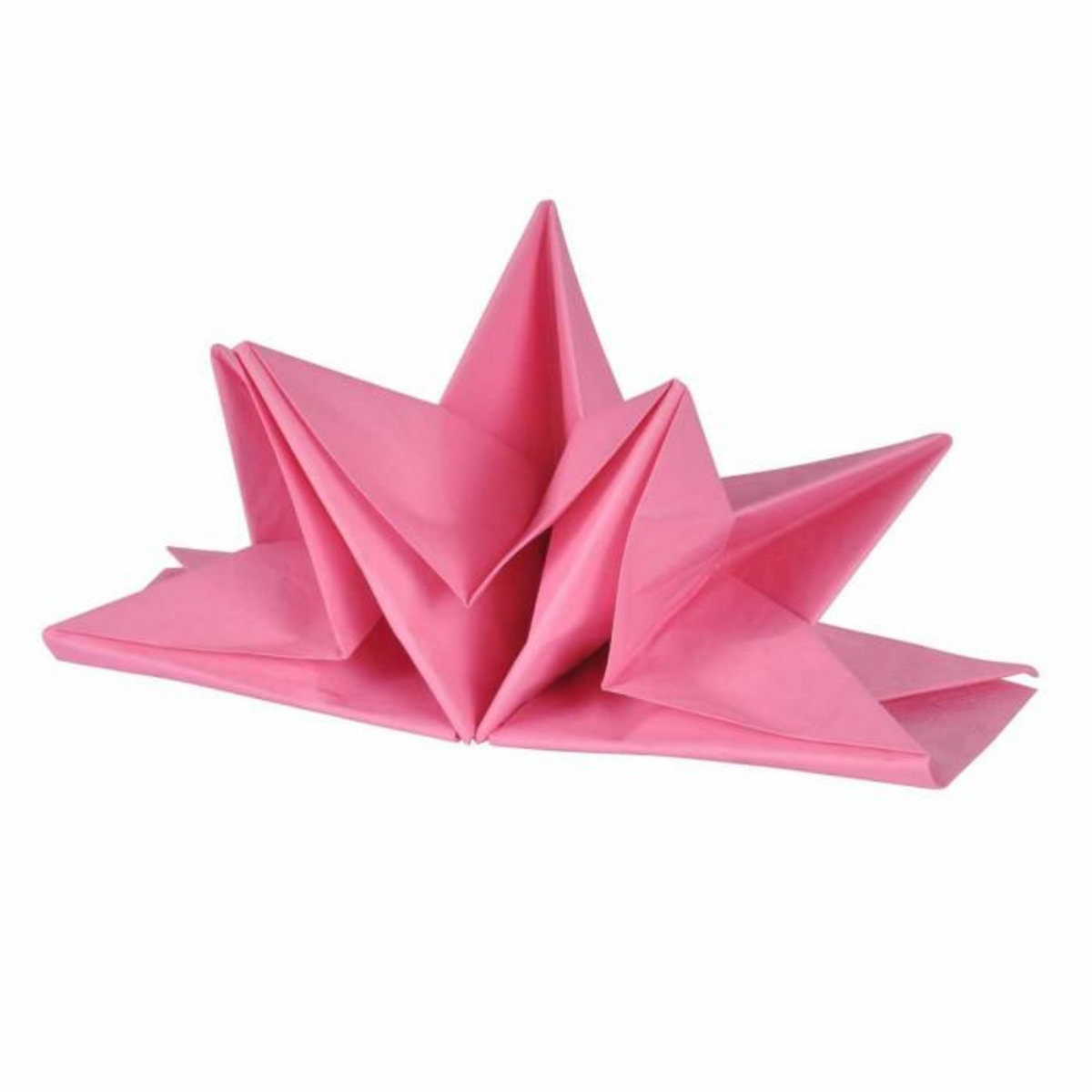 Paris Prix Lot de 12 Serviettes en Papier  Pré Pliées  40x60cm Rose