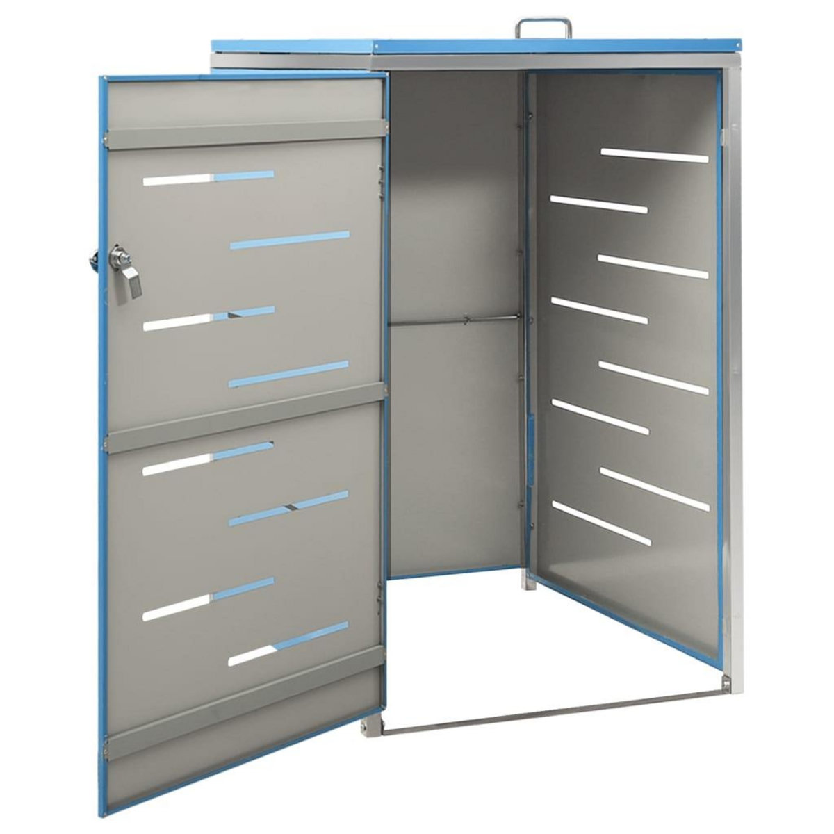 VIDAXL Abri pour poubelle 69x77,5x112,5 cm Inox