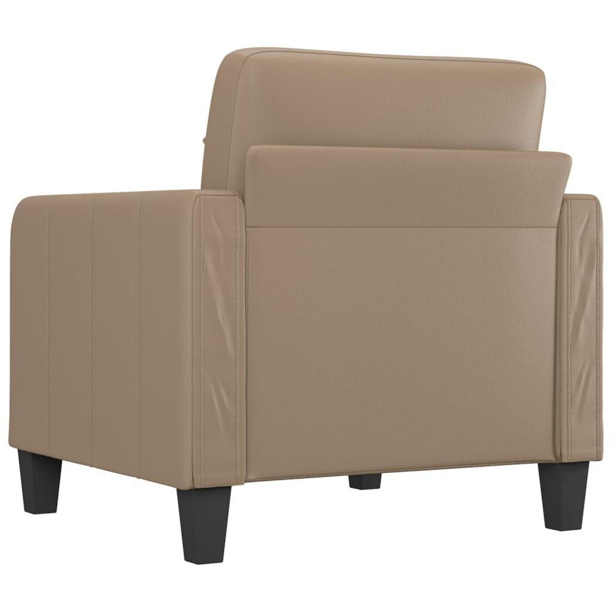 VIDAXL Fauteuil Cappuccino 60 cm Similicuir