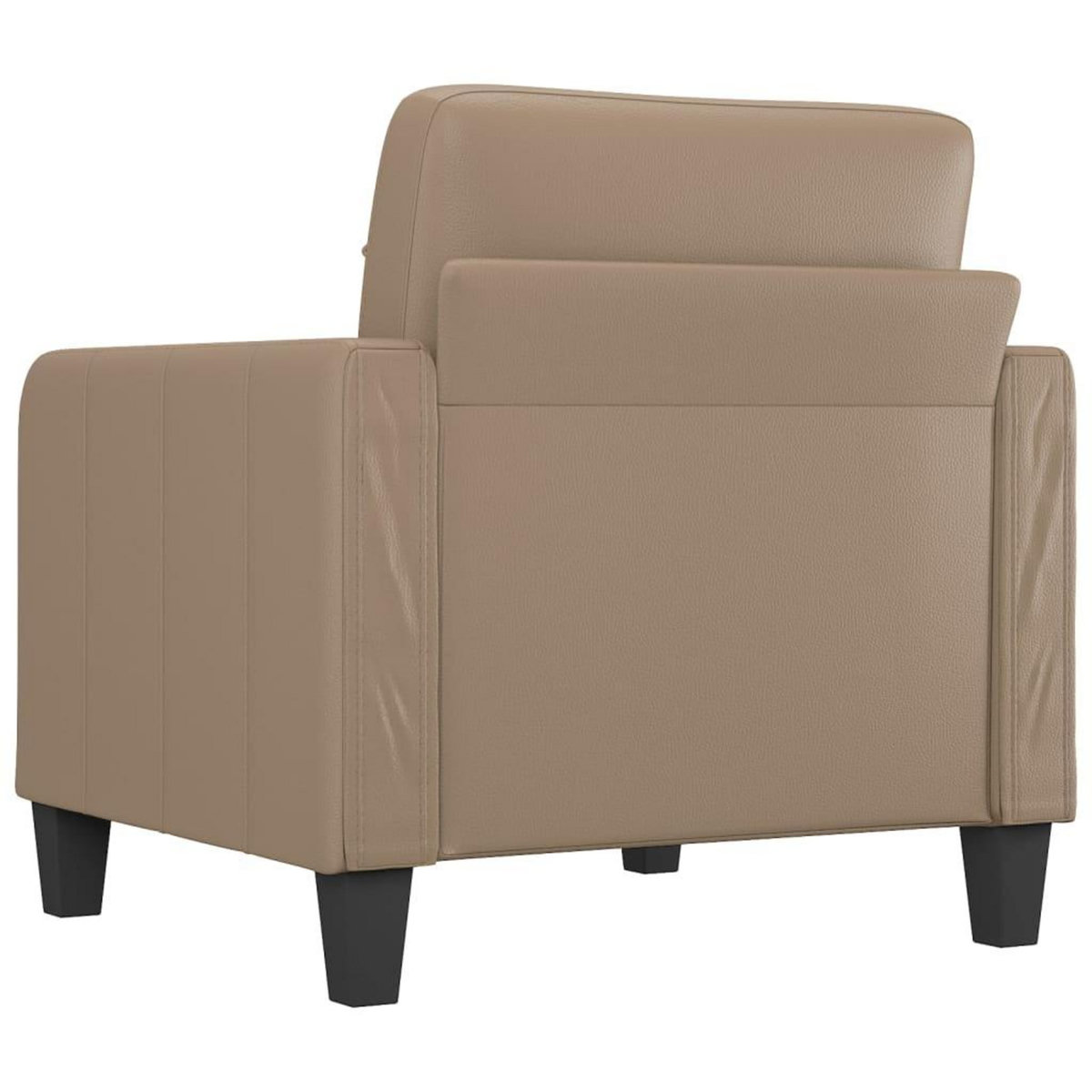 VIDAXL Fauteuil Cappuccino 60 cm Similicuir