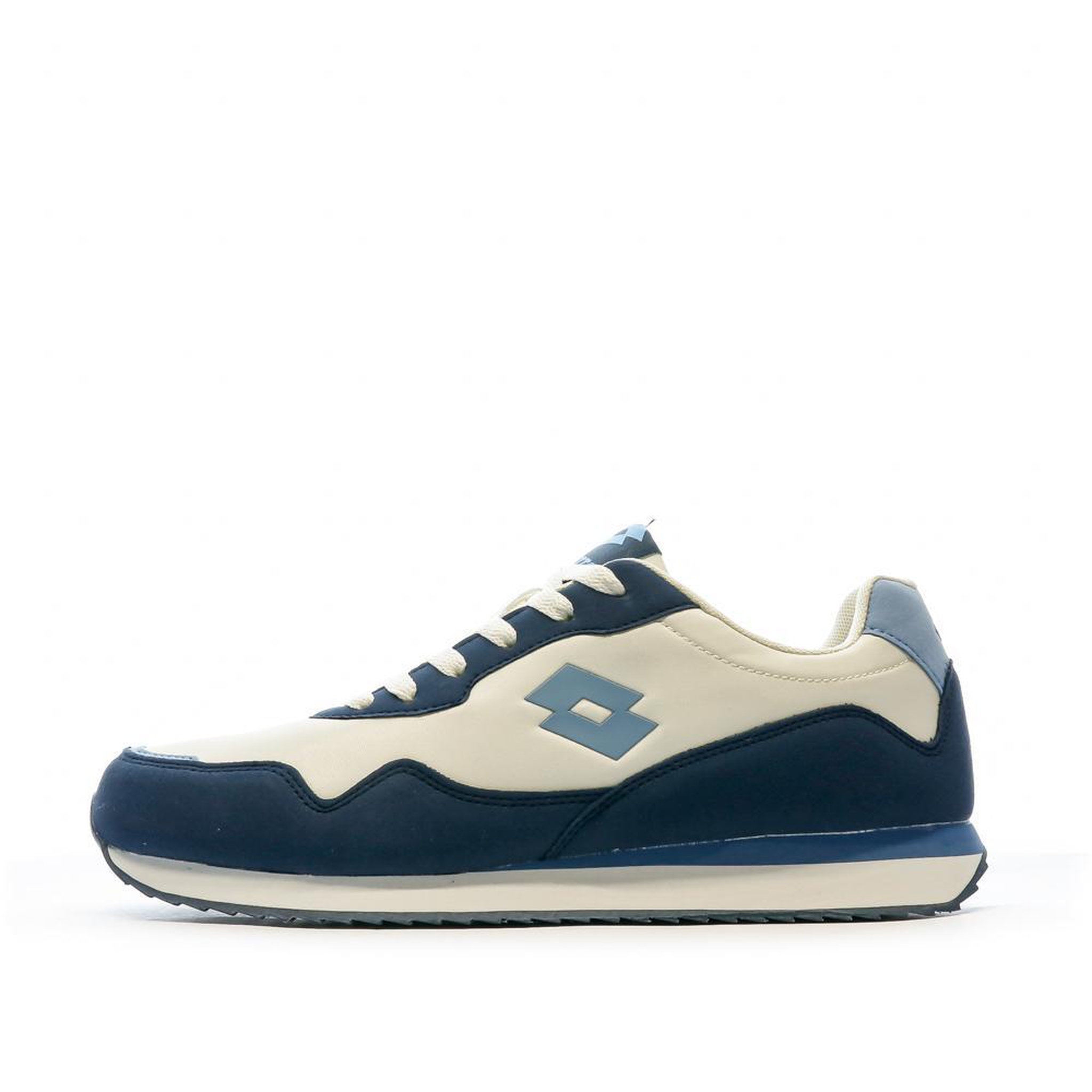 Voir la diapositive 1 : LOTTO Baskets Écru/Bleu Homme Lotto Twenty 2
