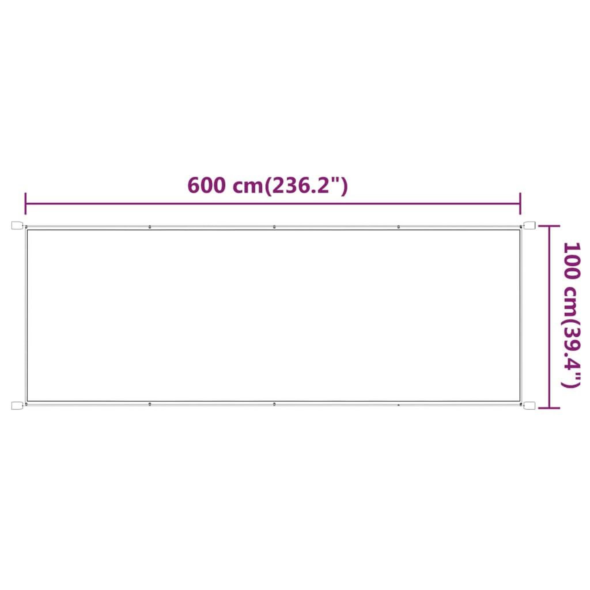 Voir la diapositive 6 : VIDAXL Auvent vertical Vert clair 100x600 cm Tissu oxford