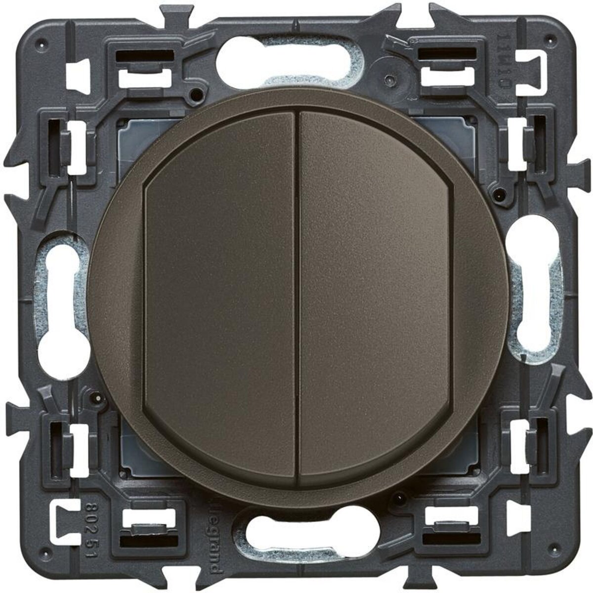 Legrand Celiane double interrupteur 10A graphite