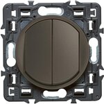 Legrand Celiane double interrupteur 10A graphite