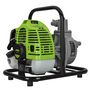 Voir la diapositive 5 : VITO Garden Motopompe thermique 1.5CV 43 cm3 6500 L/h Kit complet 10m Tuyaux évacuation et Aspiration VITO