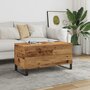 Voir la diapositive 1 : VIDAXL Table basse vieux bois 90x44,5x45 cm bois d'ingenierie