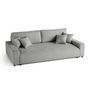 Voir la diapositive 3 : LISA DESIGN Pivoine - canapé droit 3 places - convertible avec coffre - en velours texturé