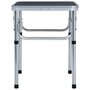 Voir la diapositive 3 : VIDAXL Table pliable de camping Gris Aluminium 60x45 cm