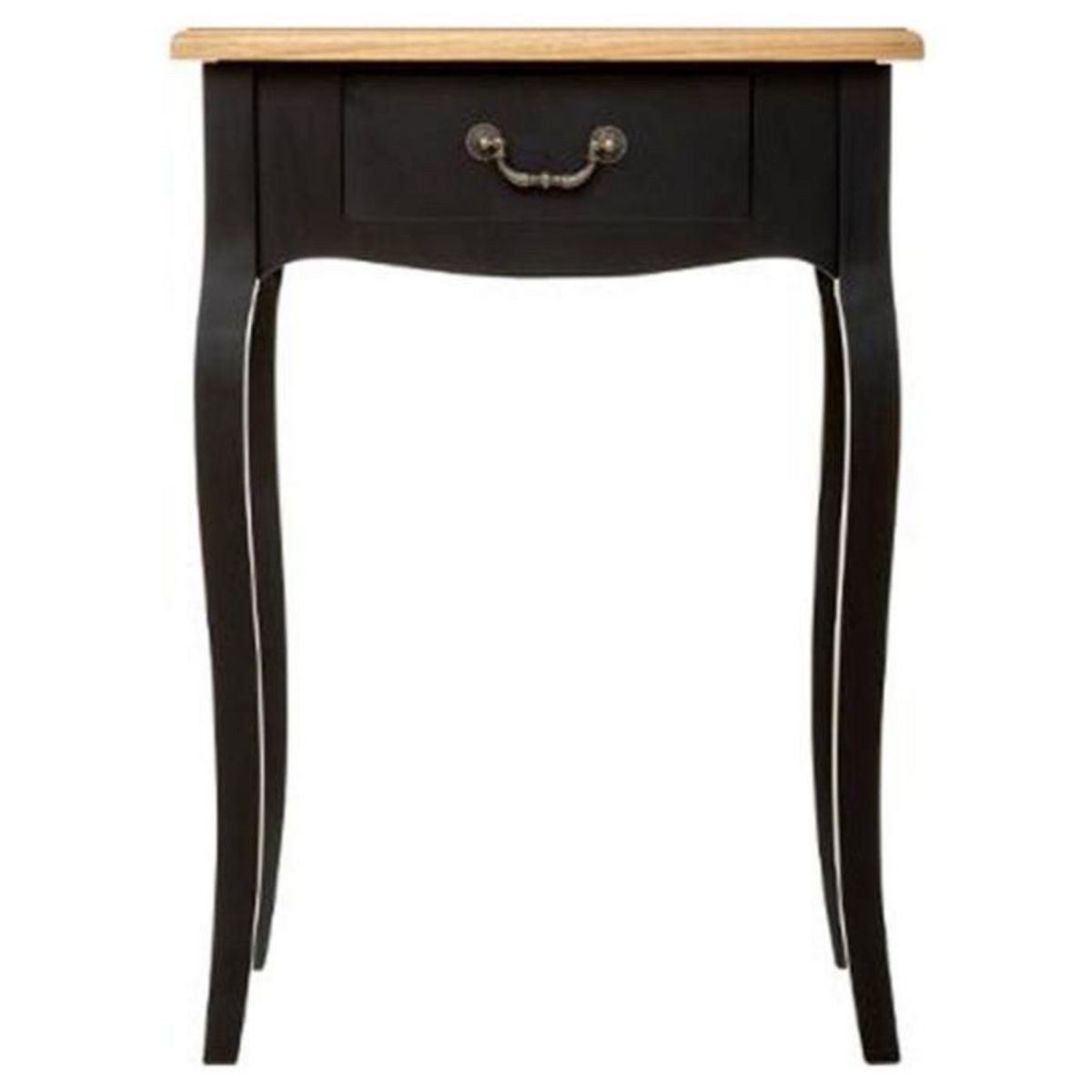 ATMOSPHERA Table de Chevet 1 Tiroir  Chrysa  65cm Noir